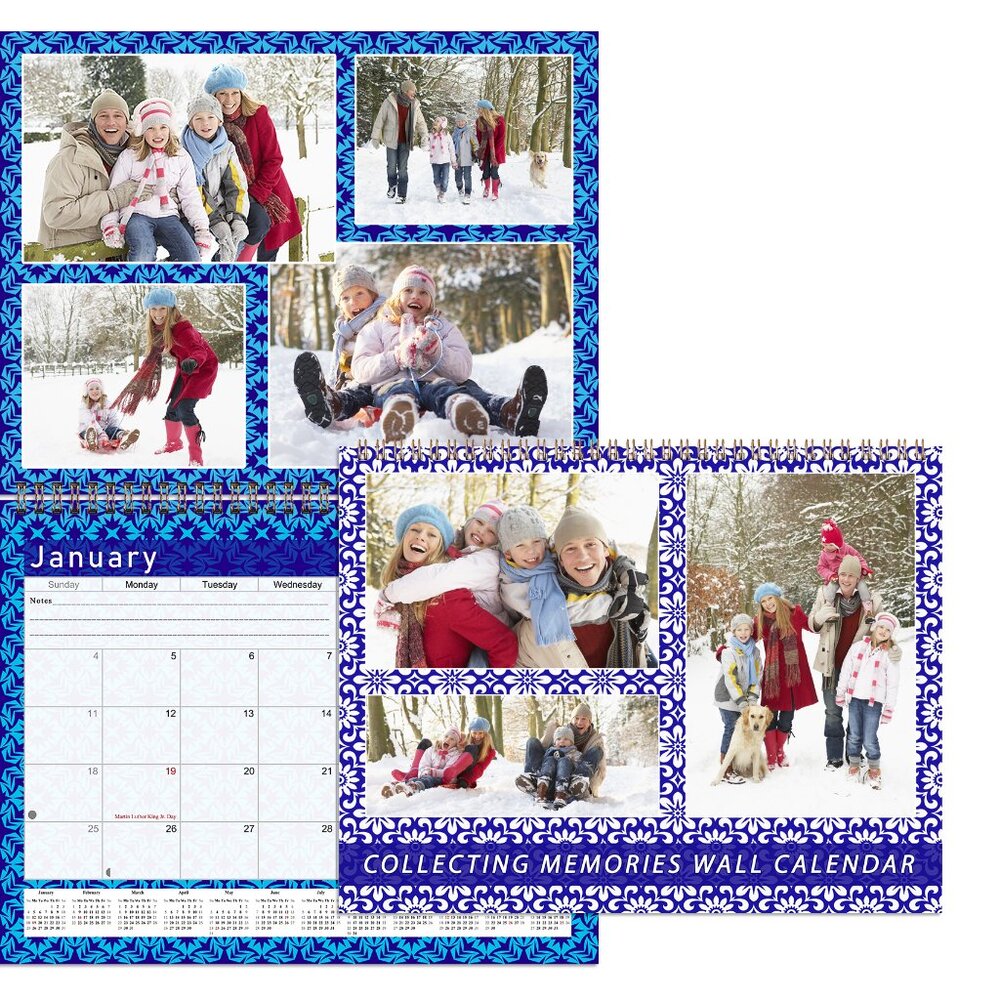 2027 Scrapbook Wall Calendar Spiral-bound - 12 Months Desktop #07